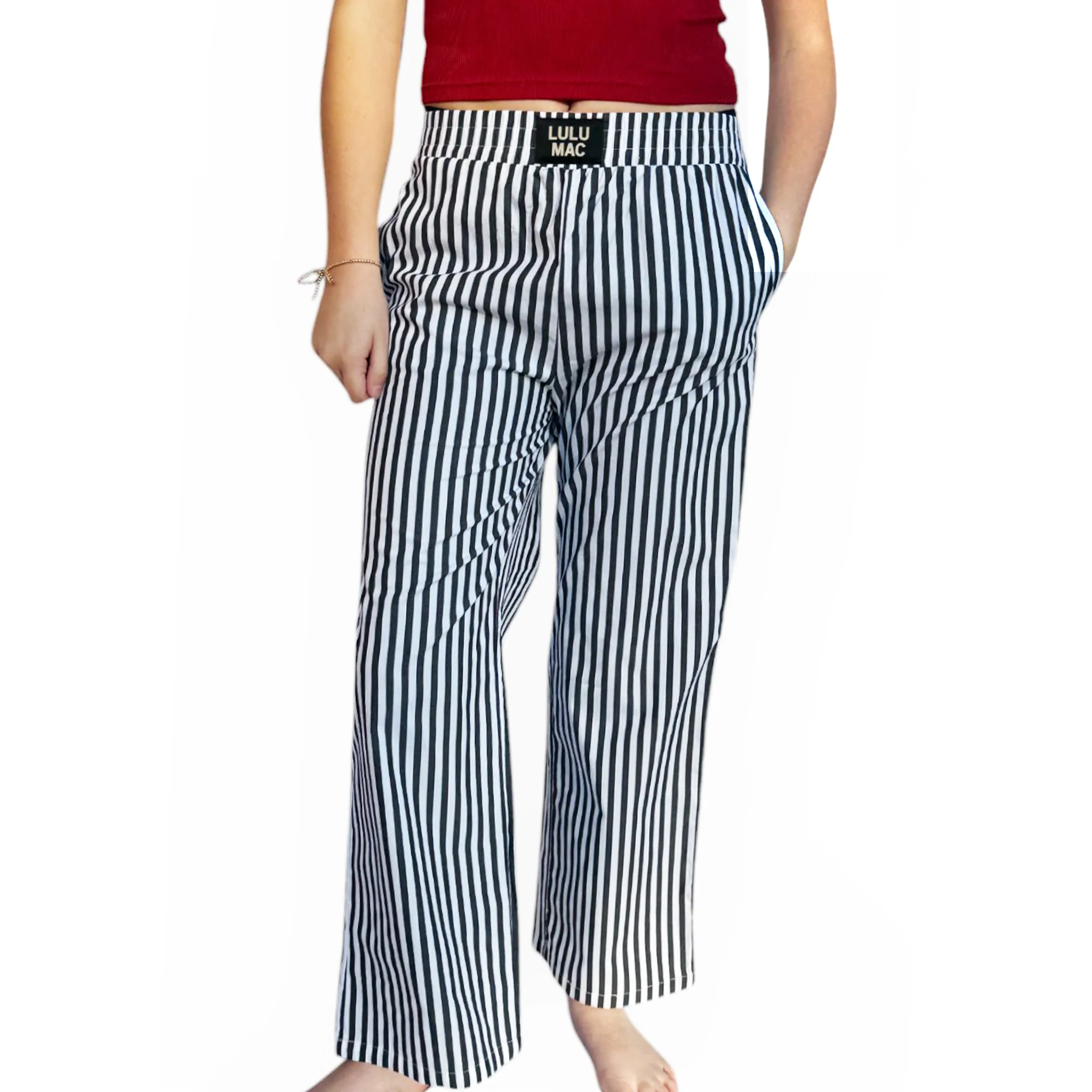PAST-NAVY STRIPED PANT - Image 3
